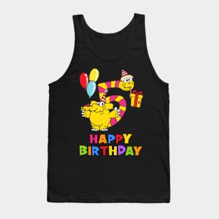 5th Birthday Party 5 Year Old Five Years Tank Top